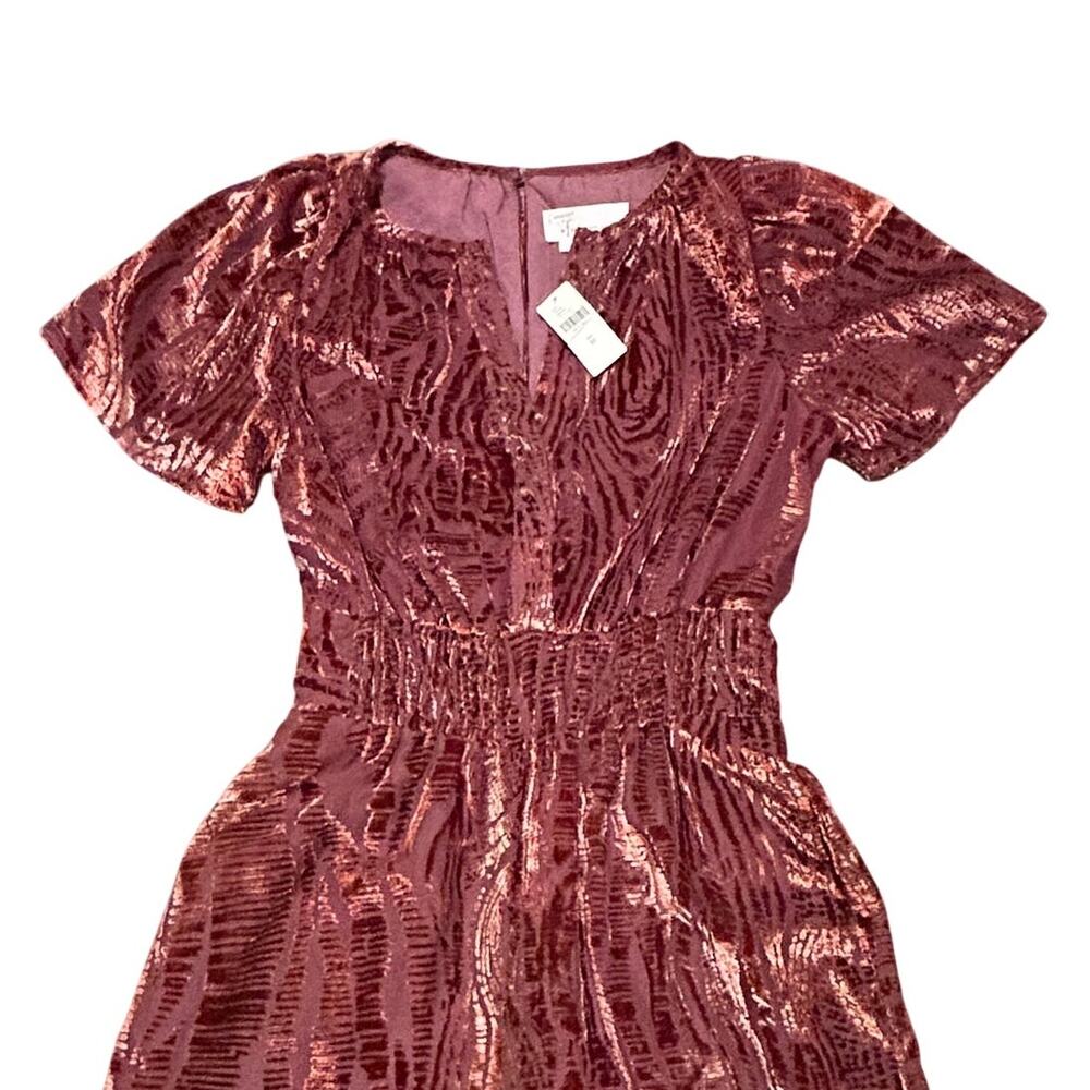 Anthropologie Somerset Jumpsuit Velvet Burnout Edition Women's Size XS - Picture 4 of 16
